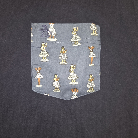 Original Penguin Navy T-Shirt with Graphic Detail - Picture 2 of 6